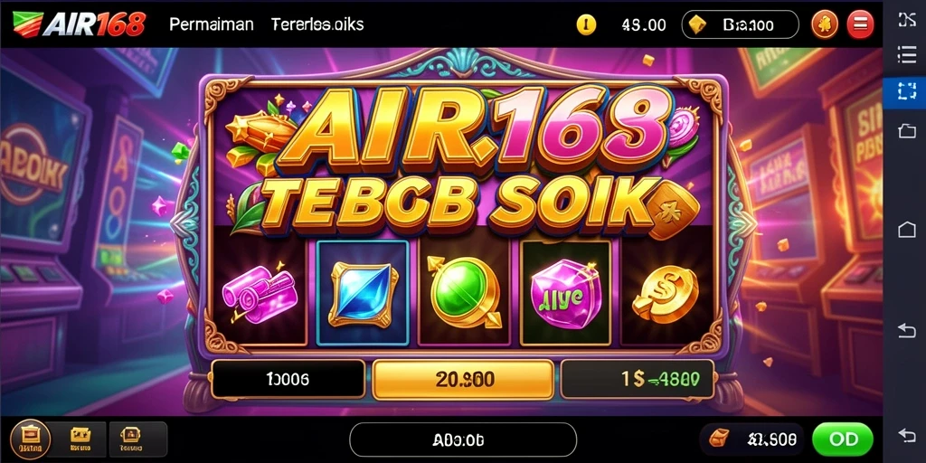 Screenshot gameplay yang menunjukkan pengalaman seru dalam bermain Slot AIR168.