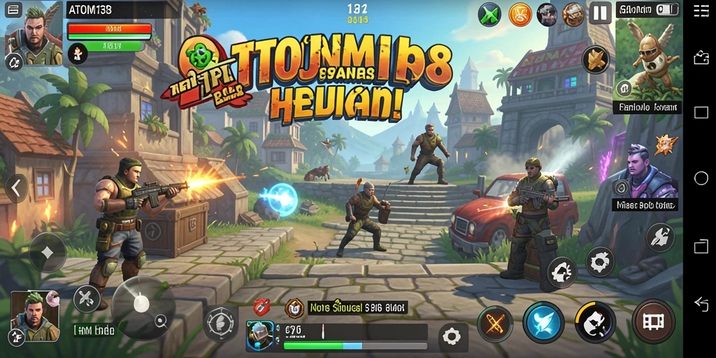 Screenshot ATOM138 yang menunjukkan aksi gameplay simulasi yang seru.