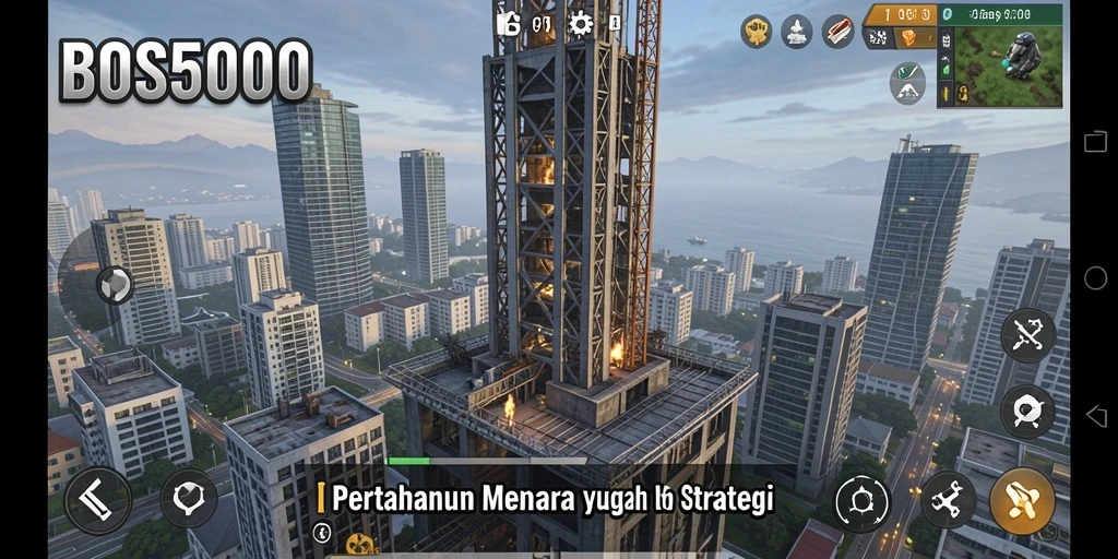 Tampilan gameplay menara pertahanan yang seru dan strategis.