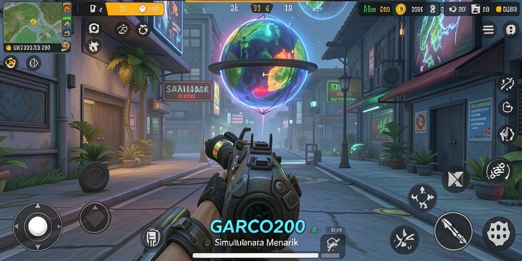 Gameplay menarik dalam simulasi dunia virtual GARCO200.