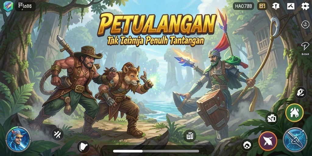 Tampilan gameplay seru di HAO788 dengan berbagai tantangan petualangan.