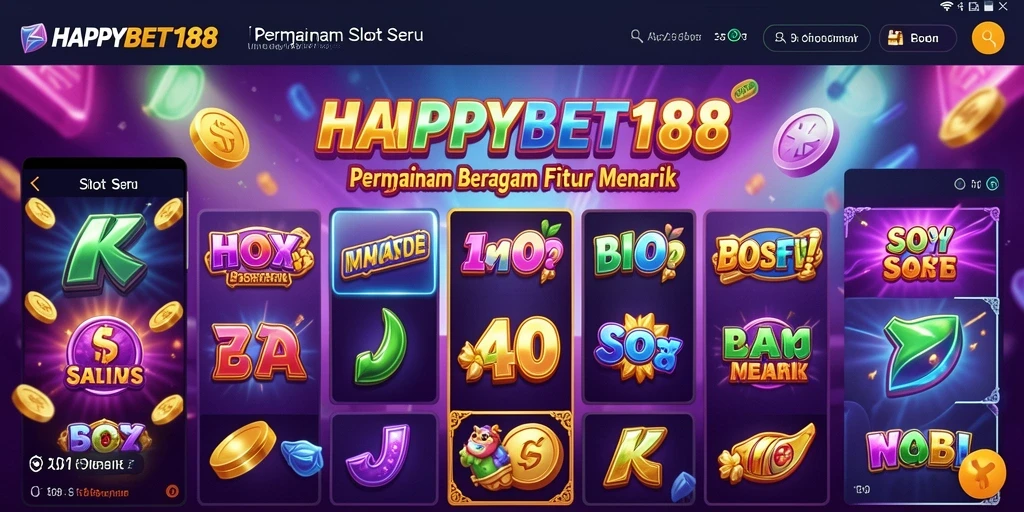 Tampilan menarik dari gameplay Slot di HAPPYBET188 yang menggoda.
