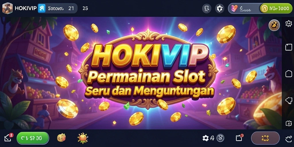 Tampilan gameplay menarik HOKIVIP dengan berbagai mesin slot.