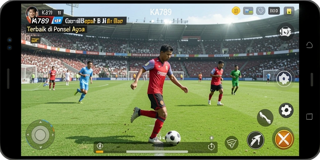 Tampilan gameplay KA789 yang memukau dengan aksi sepak bola seru.