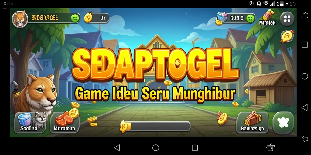 Tampilan gameplay SEDAPTOGEL dengan sumber daya yang terus meningkat.