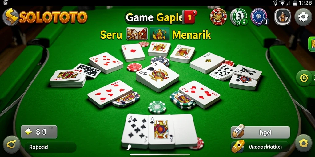 Screenshot gameplay Gaple yang mendebarkan di SOLOTOTO.