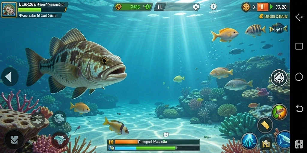 Tampilan screenshot utama ULAR288 menampilkan pengalaman memancing yang menegangkan.