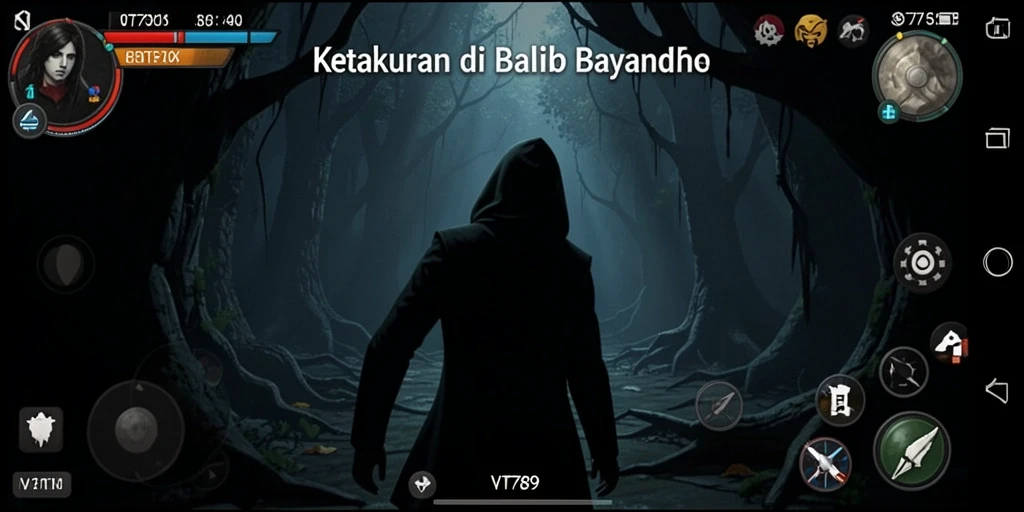 Gameplay menakutkan di dunia penuh kegelapan dan ketegangan.